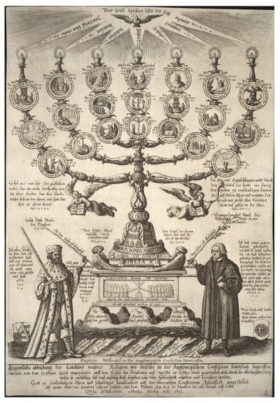 The Augsburg Confession. State 2 by Wenceslaus Hollar